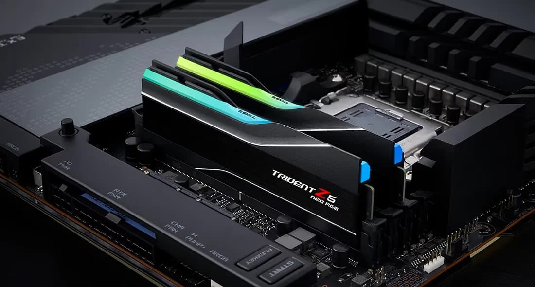 G.Skill Trident Z5 Neo RGB 128GB (2x64GB) DDR5-6000 CL32 Black image