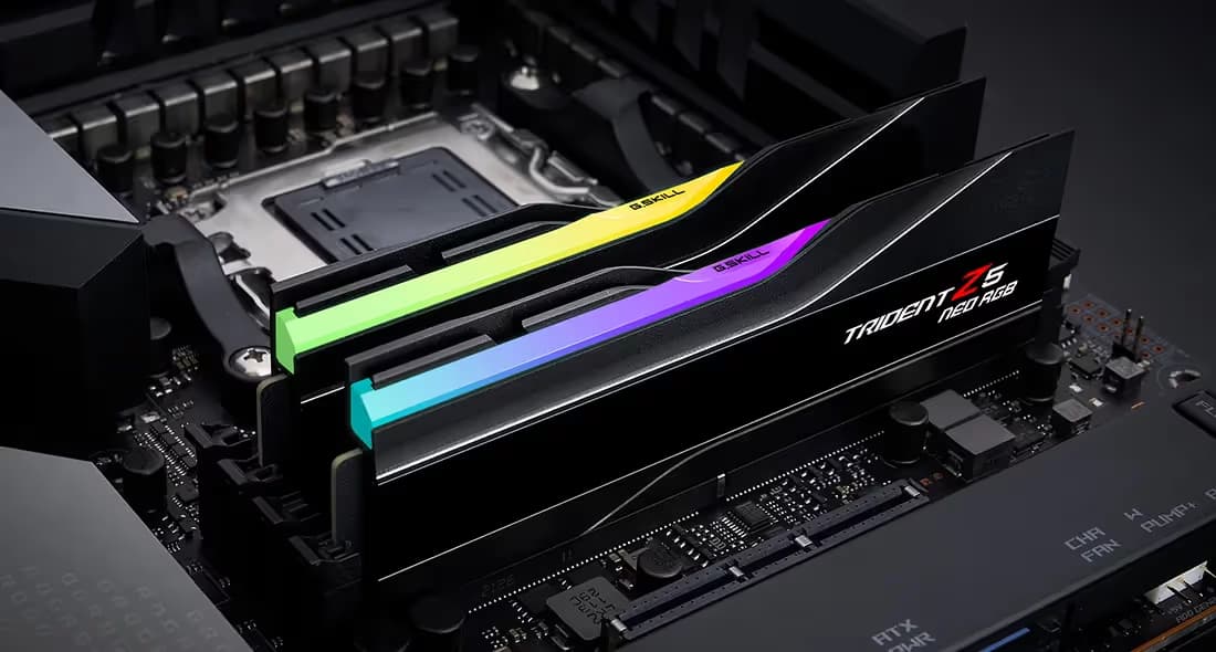 G.Skill Trident Z5 Neo RGB Matte Black DDR5-6000 CL32 256GB (4x64GB) image
