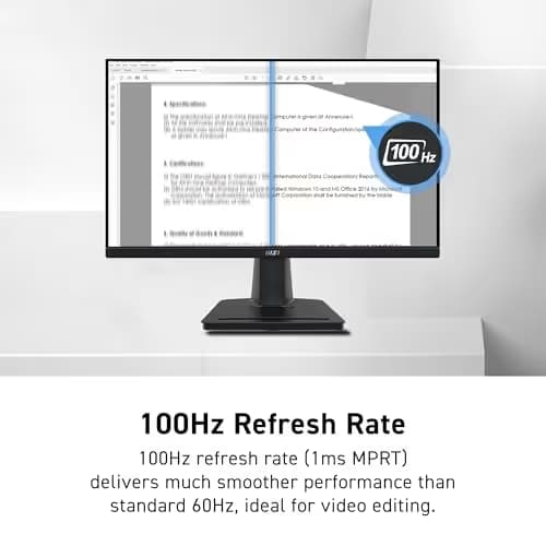 MSI PRO MP225V 21.4" 1080p 100Hz VA Monitor image