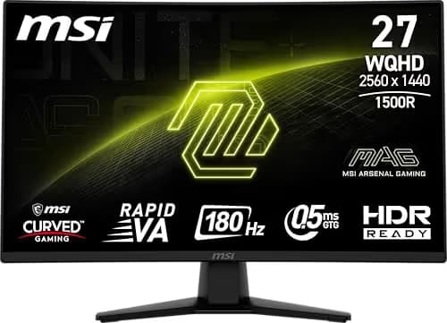 MSI MAG 274CQF 27" 1440p 180Hz VA Curved Monitor image