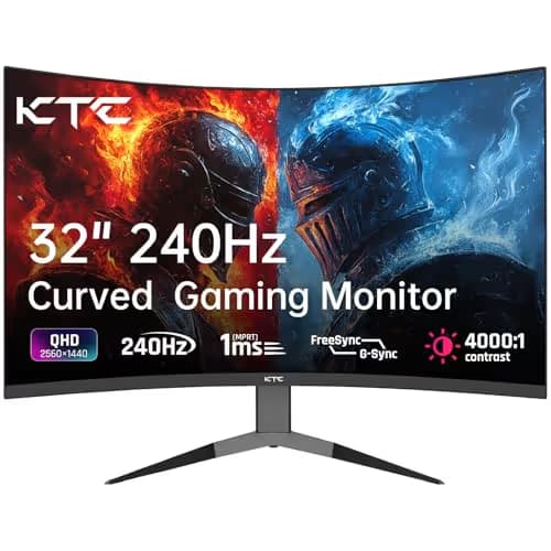 KTC H32S25E 32" 1440p 240Hz VA Curved Monitor main image