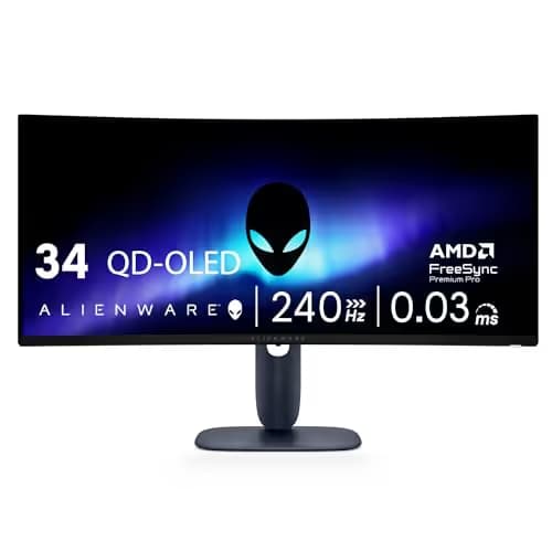 Dell Alienware AW3425DW 34.2" 1440p 240Hz QD-OLED Curved Monitor image