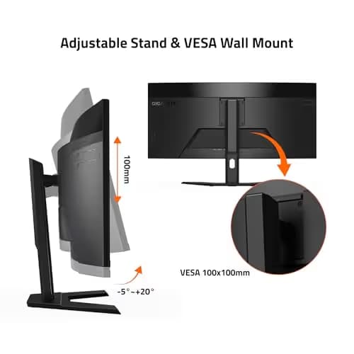 Gigabyte G34WQCP 34" 3440x1440 180Hz VA Curved Monitor image