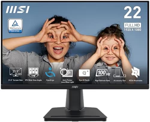 MSI PRO MP225 21.5" 1080p 100Hz IPS Monitor image