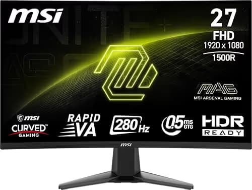 MSI MAG 276CXF 27" 1080p 280Hz VA Curved Monitor image