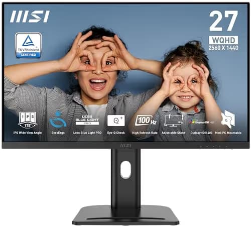 MSI PRO MP273QP E2 27" 1440p 100Hz IPS Monitor main image