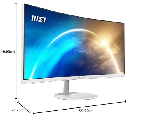 MSI PRO MP341CQW 34" 1440p 100Hz VA Curved Monitor image