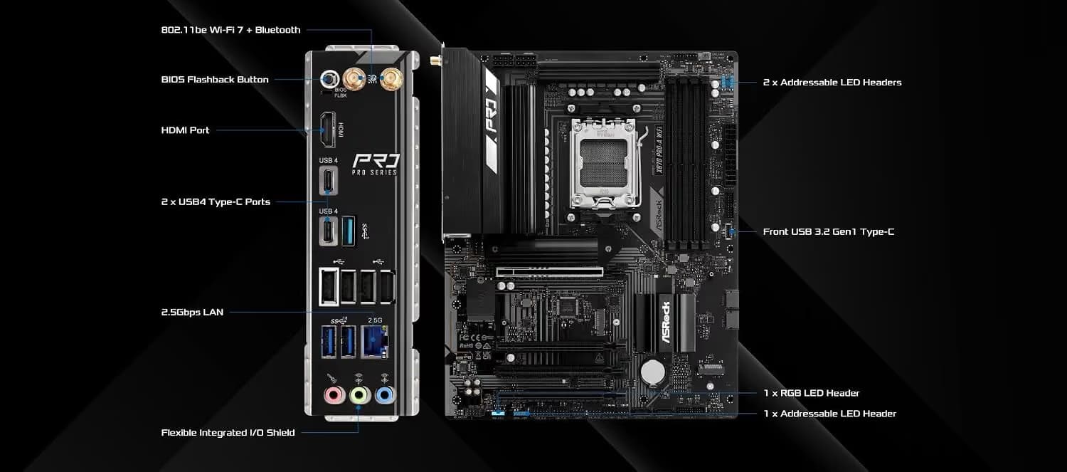 ASRock X870 Pro-A WiFi DDR5 ATX image