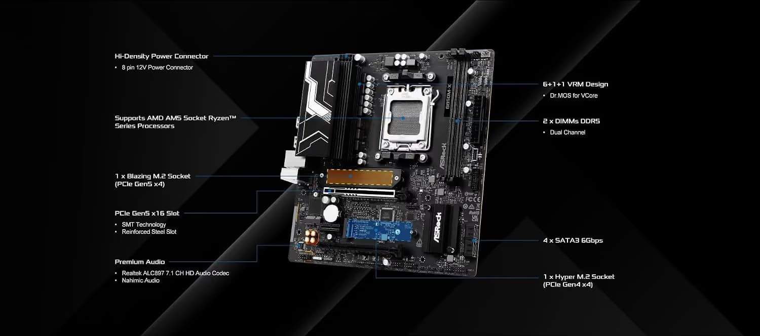 ASRock B850 M-X R2.0 DDR5 Micro ATX image