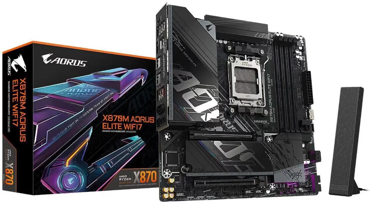 Gigabyte X870M AORUS ELITE WIFI7 DDR5 Micro ATX main image
