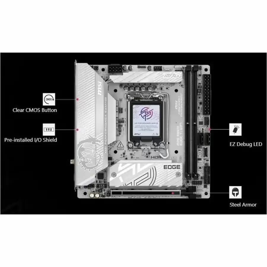 MSI B860I MPG EDGE TI WIFI DDR5 Mini ITX image