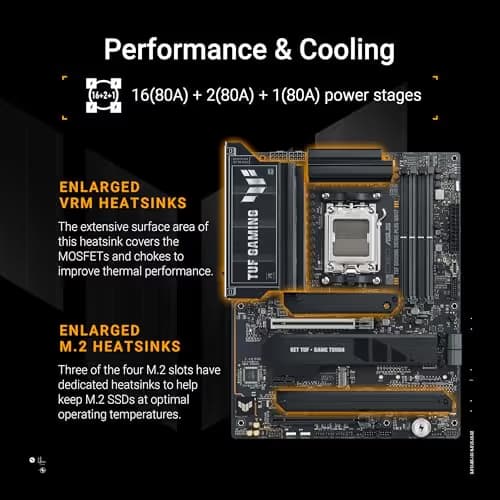 Asus X870E-PLUS TUF GAMING WIFI7 AM5 DDR5 ATX image