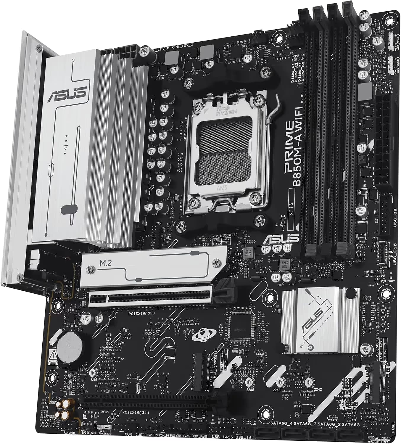 ASUS PRIME B850M-A WIFI AM5 DDR5 Micro-ATX image
