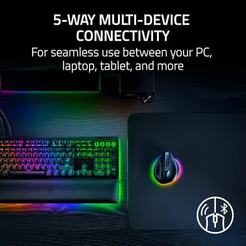 Razer Pro Click V2 Vertical Wireless/Bluetooth/Wired Optical Mouse image