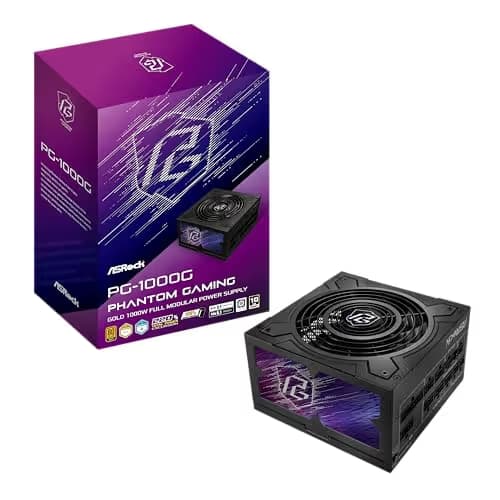 ASRock Phantom Gaming PG-1000G Black 1000W Fully Modular 80+ Gold Certified image