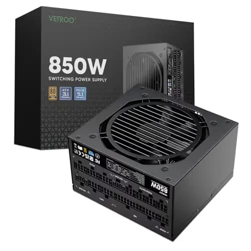 Vetroo 50315153244479 850W 80+ Gold Certified Fully Modular main image