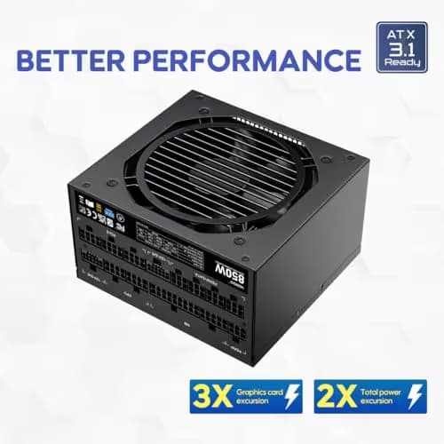 Vetroo 50315153244479 850W 80+ Gold Certified Fully Modular image