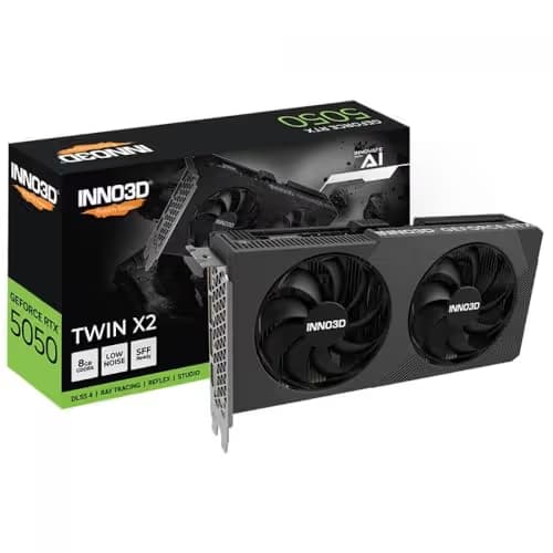 Inno3D Twin X2 OC GeForce RTX 5050 8GB GDDR6 Black image
