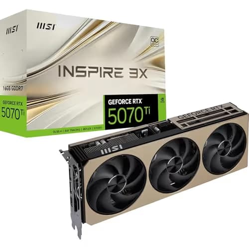 MSI GeForce RTX 5070 Ti 16G INSPIRE 3X OC GDDR7 image