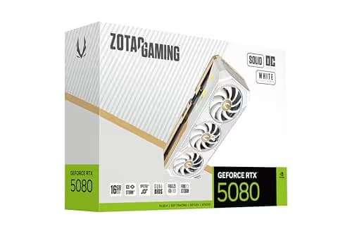 Zotac GAMING GeForce RTX 5080 SOLID OC White Edition 16GB GDDR7 image