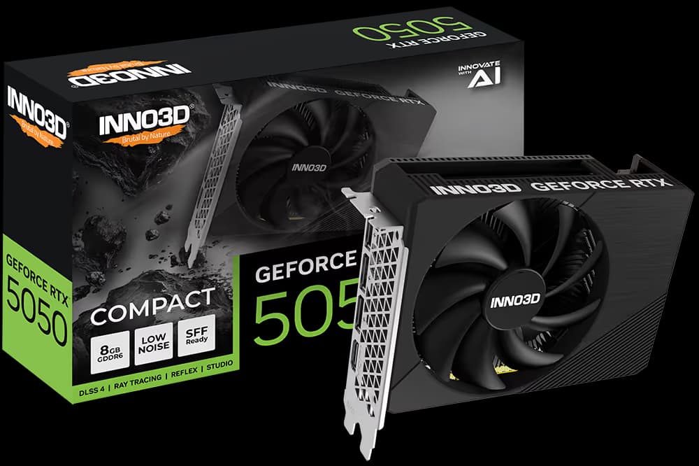 Inno3D Compact GeForce RTX 5050 8GB GDDR6 Black image