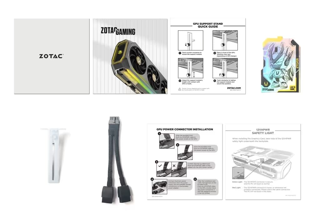 Zotac Solid Core OC GeForce RTX 5070 Ti 16GB GDDR7 White / Gold image