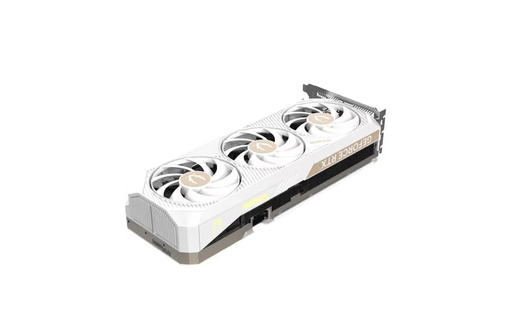 Zotac Solid Core OC GeForce RTX 5070 Ti 16GB GDDR7 White / Gold image