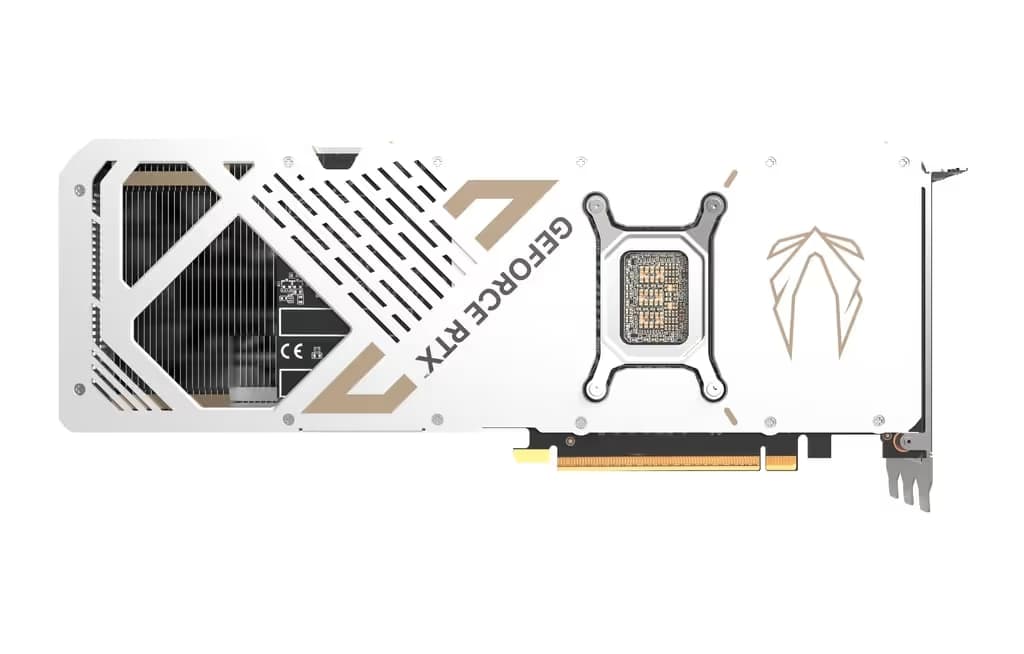 Zotac Solid Core OC GeForce RTX 5070 Ti 16GB GDDR7 White / Gold image