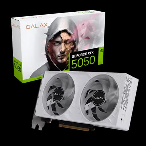 GALAX (1-click OC) White / Translucent White GeForce RTX 5050 8GB GDDR6 image