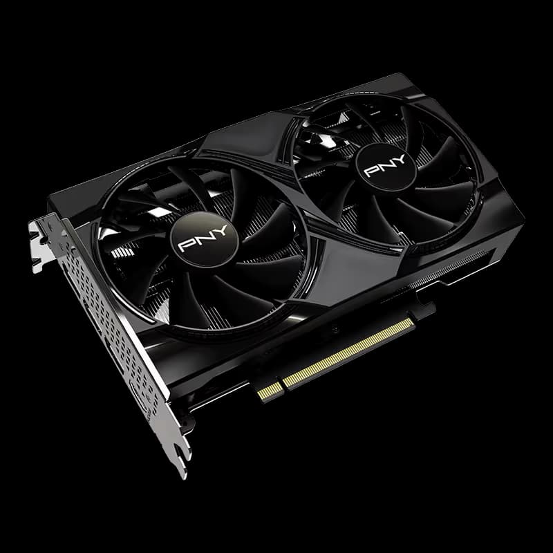 PNY GeForce RTX 5050 8GB GDDR6 Black Dual Fan image