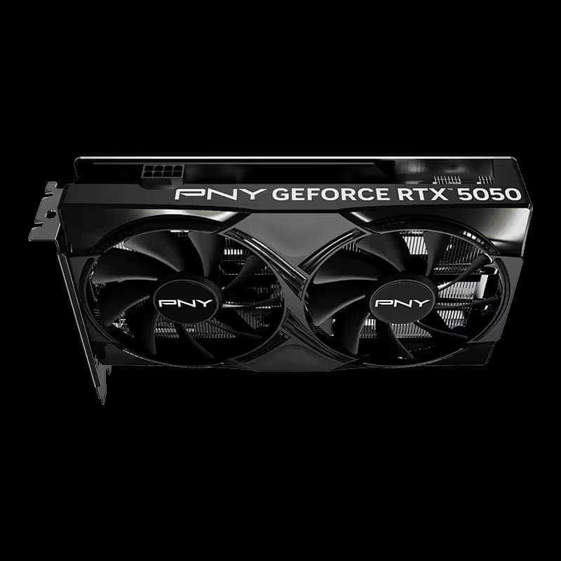 PNY GeForce RTX 5050 8GB GDDR6 Black Dual Fan image