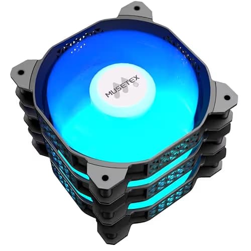 MUSETEX 120mm Black ARGB Reverse PC Fans image