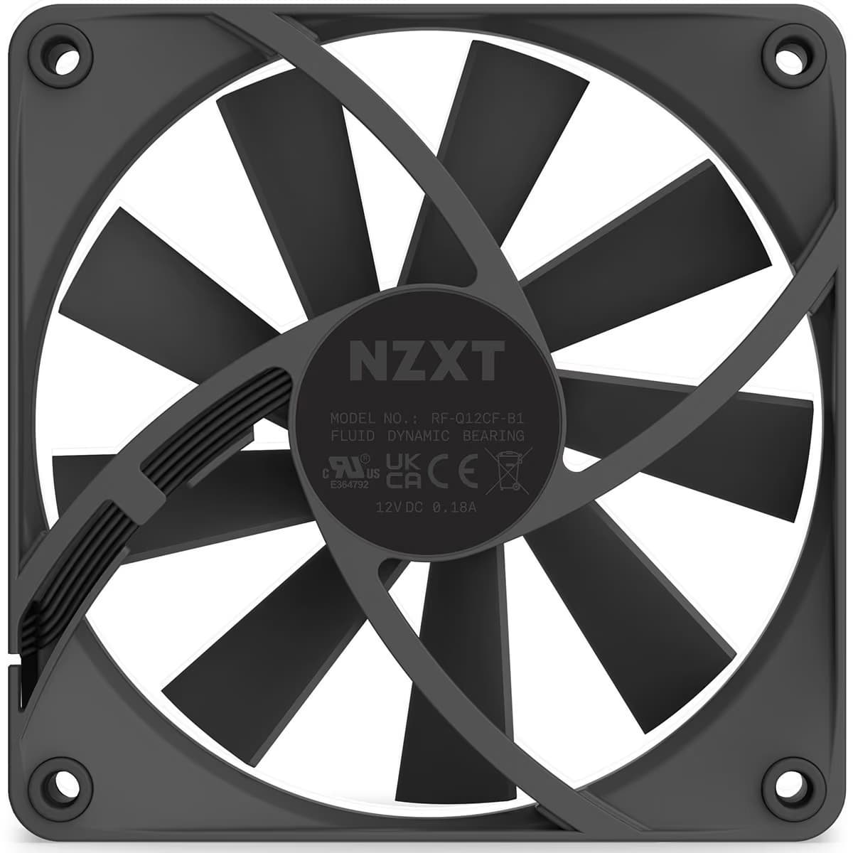 NZXT F120Q (2022) 64 CFM 120mm Black PWM 1-Pack image