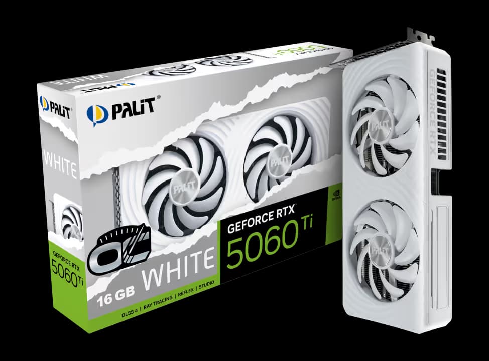 Palit GeForce RTX 5060 Ti White OC 16GB image