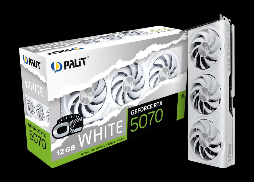 Palit GeForce RTX 5070 White OC image
