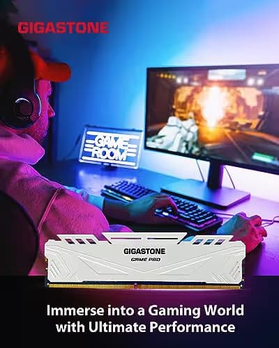 GIGASTONE Game PRO 32GB Kit (4x8GB) DDR4 3600MHz White CL18 image