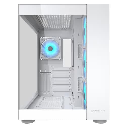Cougar FV150 ATX Mid Tower Black with RGB, Tempered Glass Side Panel, and USB 3.2 Gen 2 Type-C USB 3.2 Gen 1 Type-A image