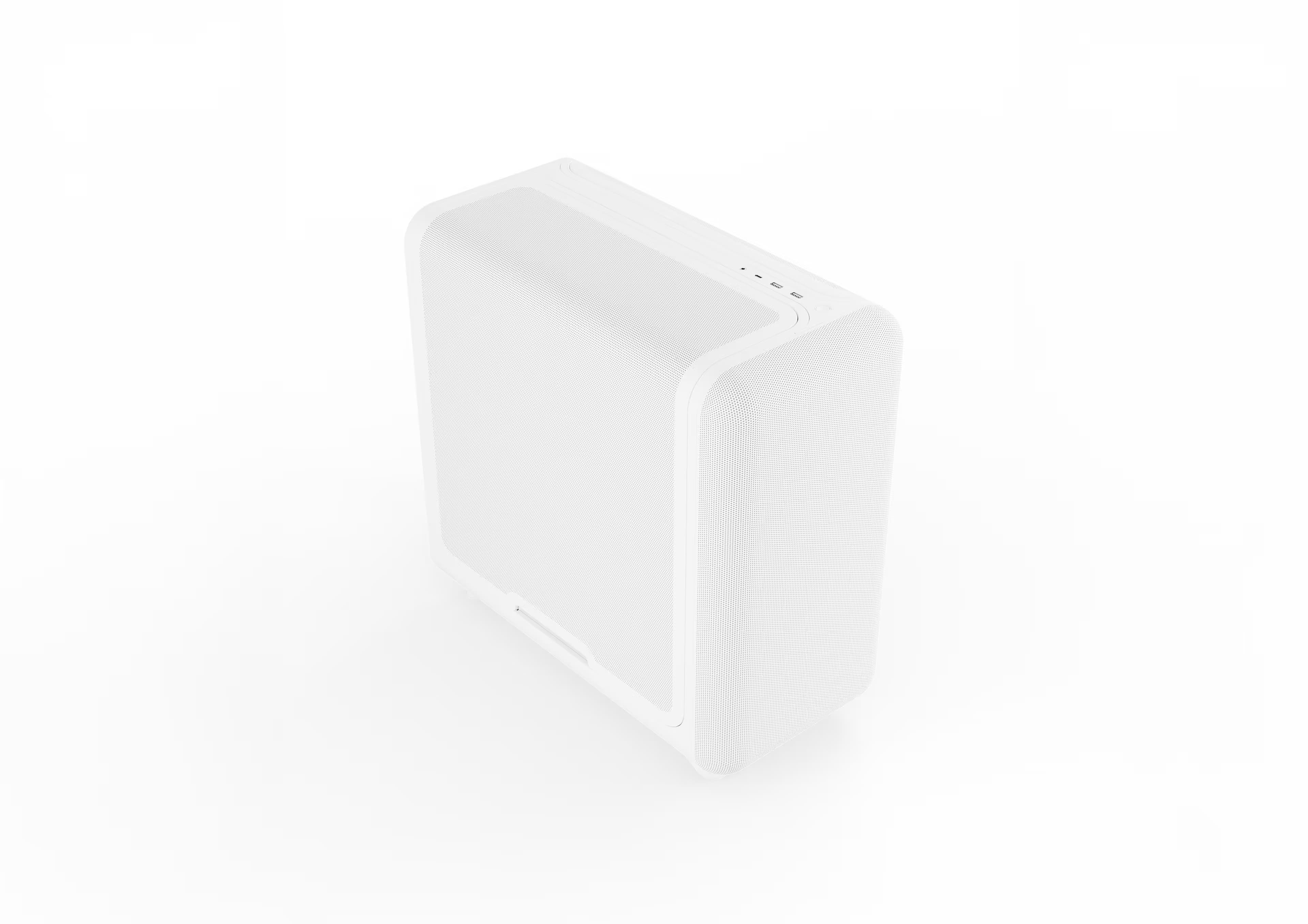 HYTE X50 Air ATX Mid Tower White Mesh Side Panel, USB 3.2 Gen 2x2 Type-C, USB 3.2 Gen 1 Type-A image