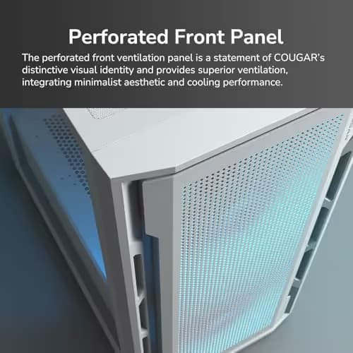 Cougar Uniface Mini RGB Micro ATX Mini Tower Black Tempered Glass, RGB image
