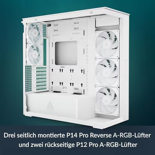 ARCTIC Xtender VG ATX Mid Tower White Tempered Glass image