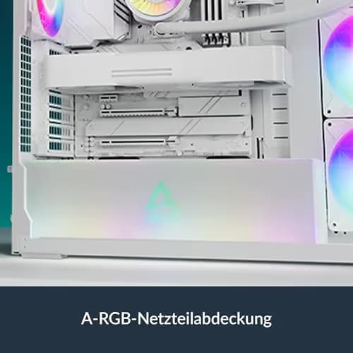 ARCTIC Xtender VG ATX Mid Tower White Tempered Glass image