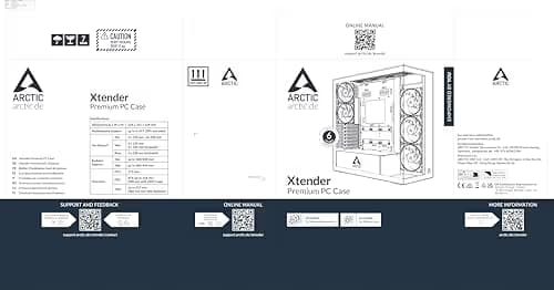 ARCTIC Xtender VG ATX Mid Tower White Tempered Glass image