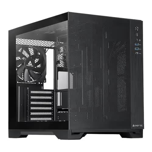 Chieftec Visio AIR ATX Mid Tower Black with Tempered Glass Side Panel, USB 3.2 Gen 2 Type-C, USB 3.2 Gen 1 Type-A main image