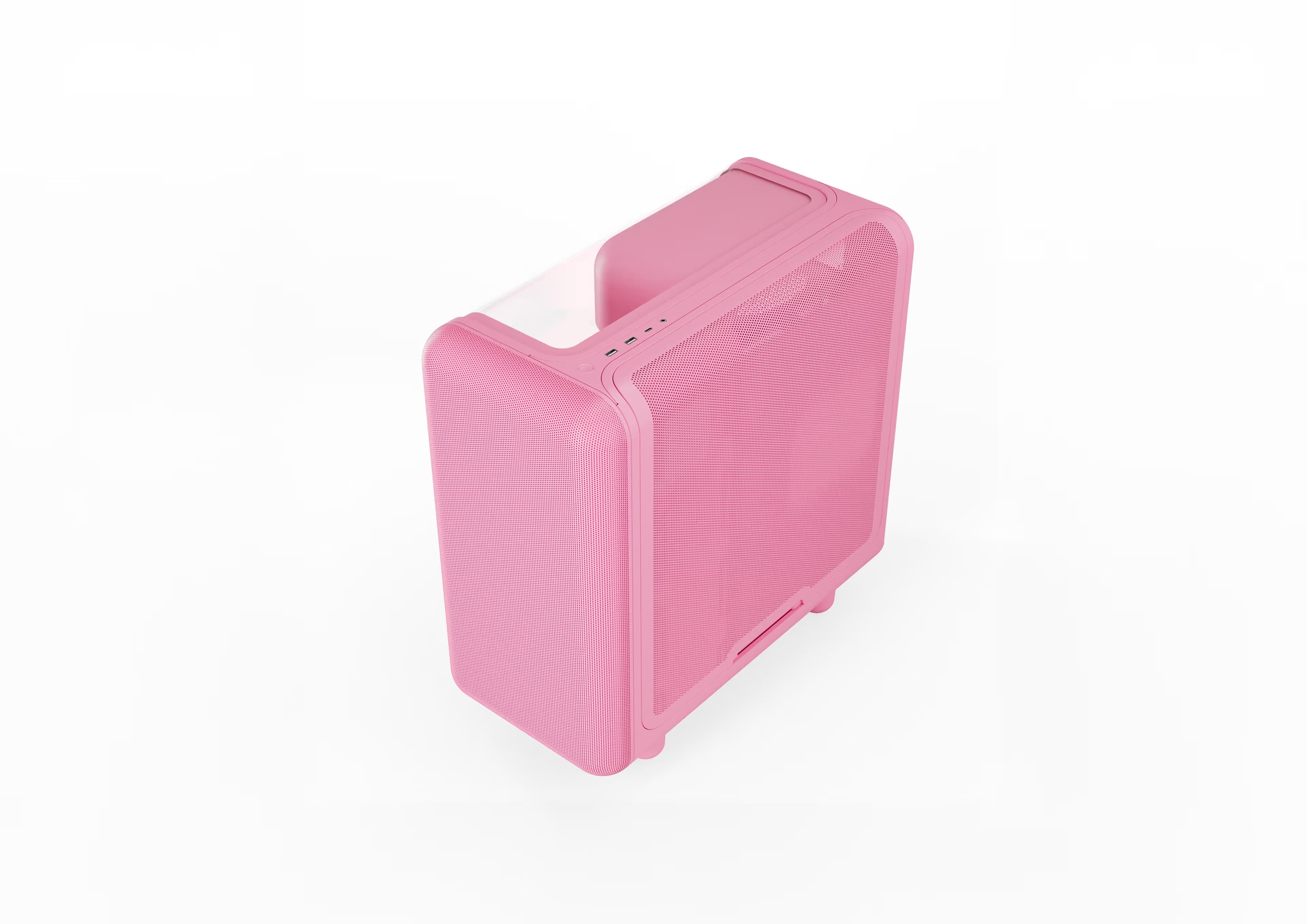 HYTE X50 ATX Mid Tower Pink with Tempered Glass Side Panel and USB 3.2 Gen 2x2 Type-C USB 3.2 Gen 1 Type-A image