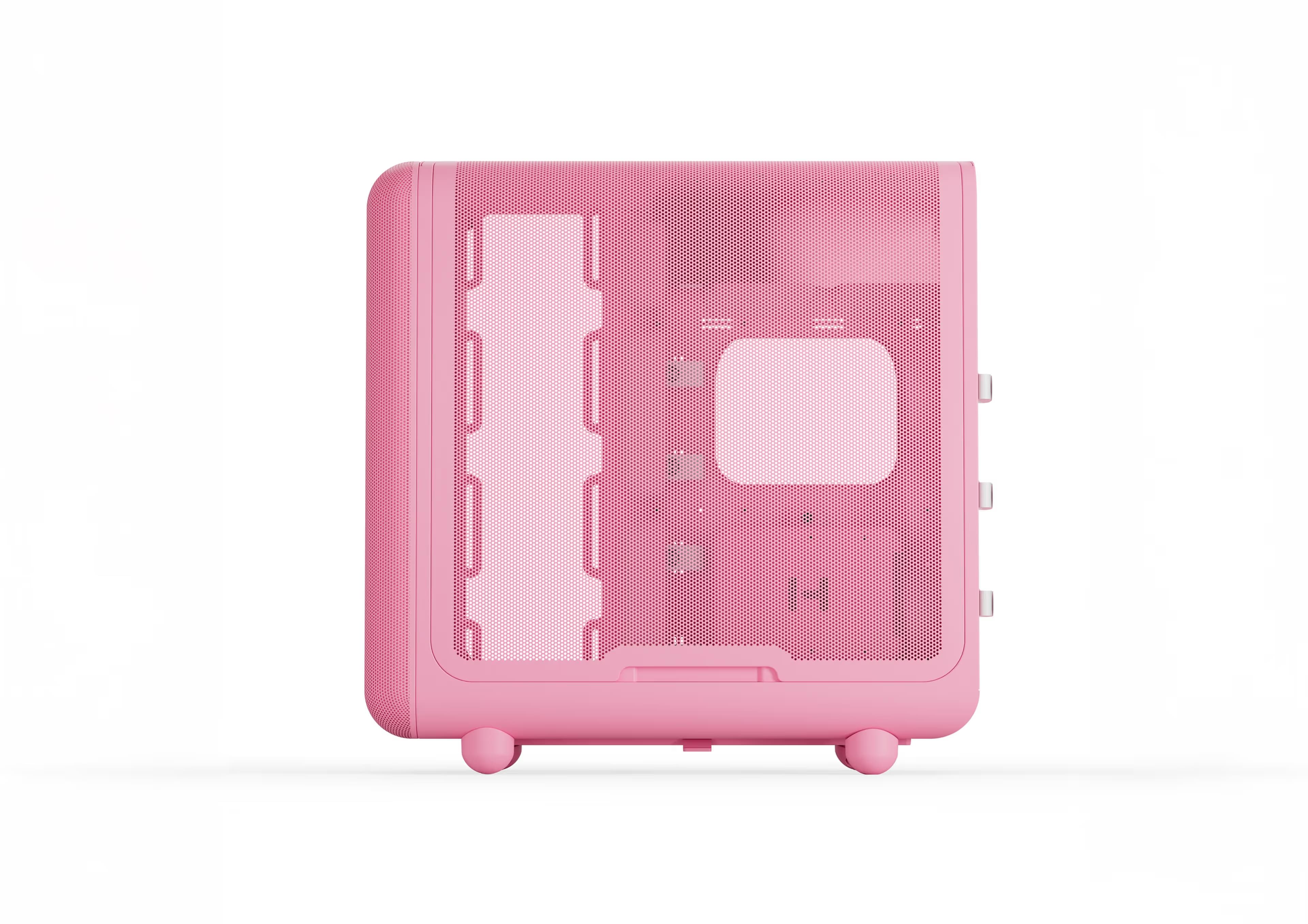 HYTE X50 ATX Mid Tower Pink with Tempered Glass Side Panel and USB 3.2 Gen 2x2 Type-C USB 3.2 Gen 1 Type-A image