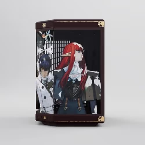 HYTE Y70 Metaphor: ReFantazio Edition ATX Mid Tower Brown / Gold Tempered Glass Side Panel, USB 3.2 Gen 2 Type-C, USB 3.2 Gen 1 Type-A image