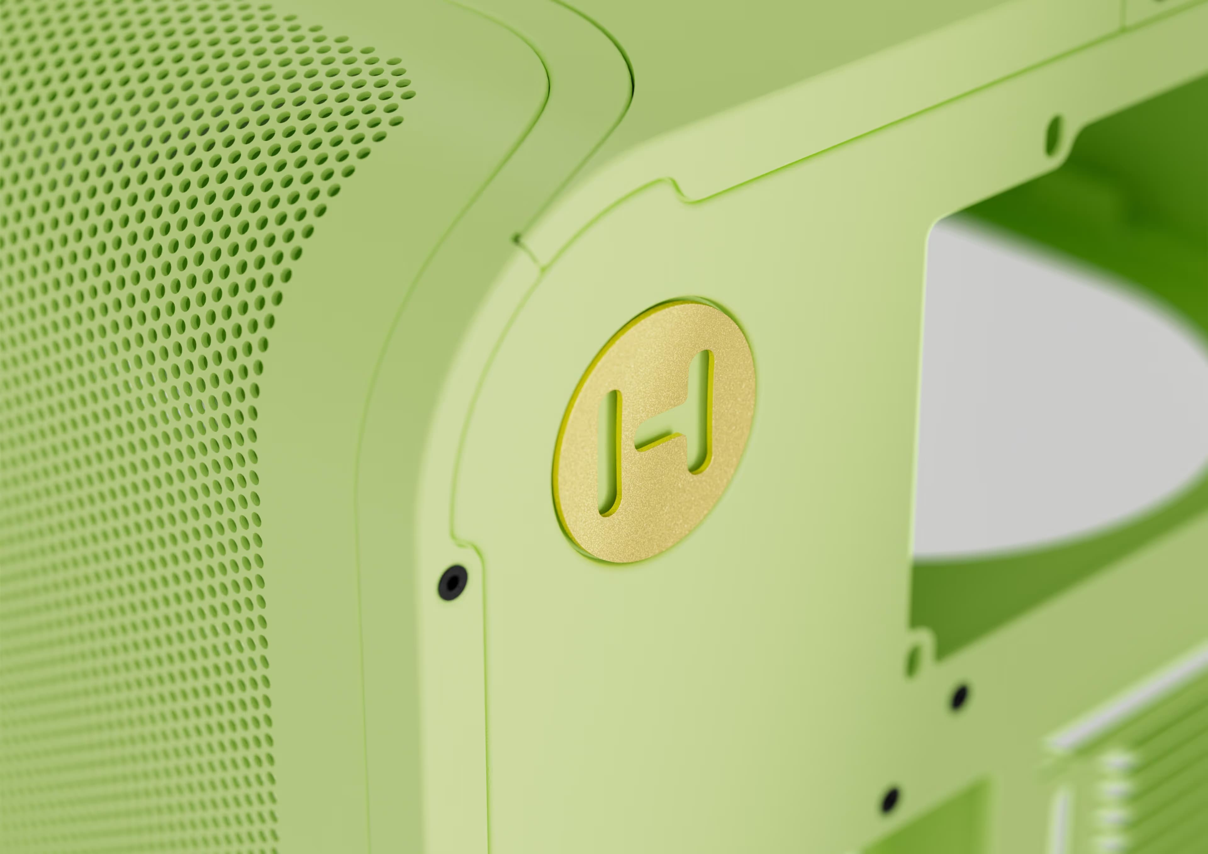 HYTE X50 ATX Mid Tower Green with Tempered Glass Side Panel and USB 3.2 Gen 2x2 Type-C, USB 3.2 Gen 1 Type-A image
