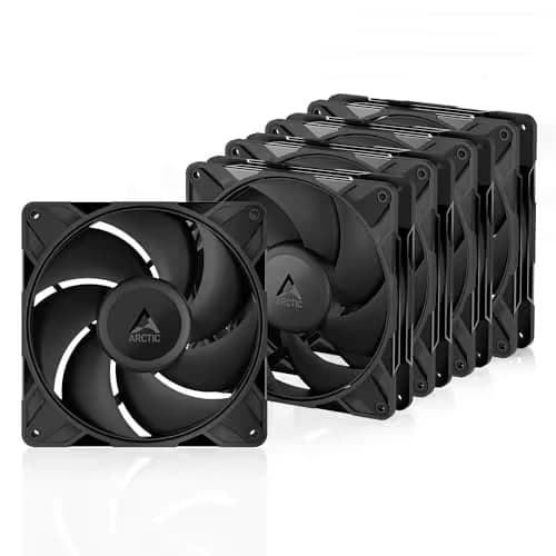 ARCTIC P14 Pro 140mm Black PWM PST 110 CFM 5-Pack image