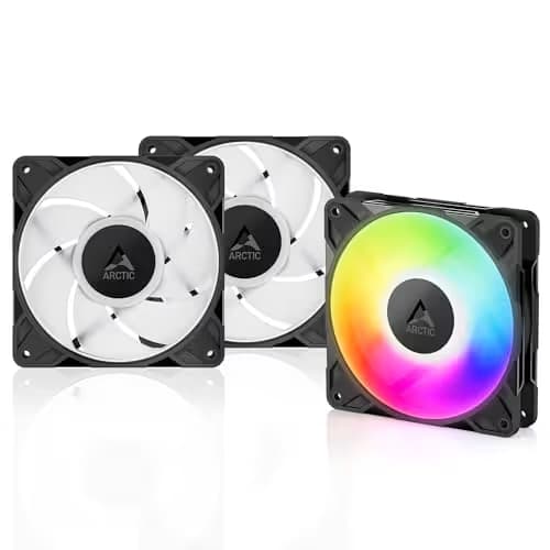 ARCTIC P12 Pro A-RGB PWM 77 CFM 120mm Black 3-Pack image