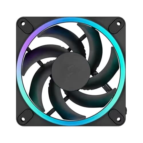 Fractal Design Momentum 120mm 62.44 CFM Addressable RGB PWM Black 3-Pack image